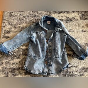 Denim Jacket Distressed faded western southern Wonder Nation kids boys 3T 90s